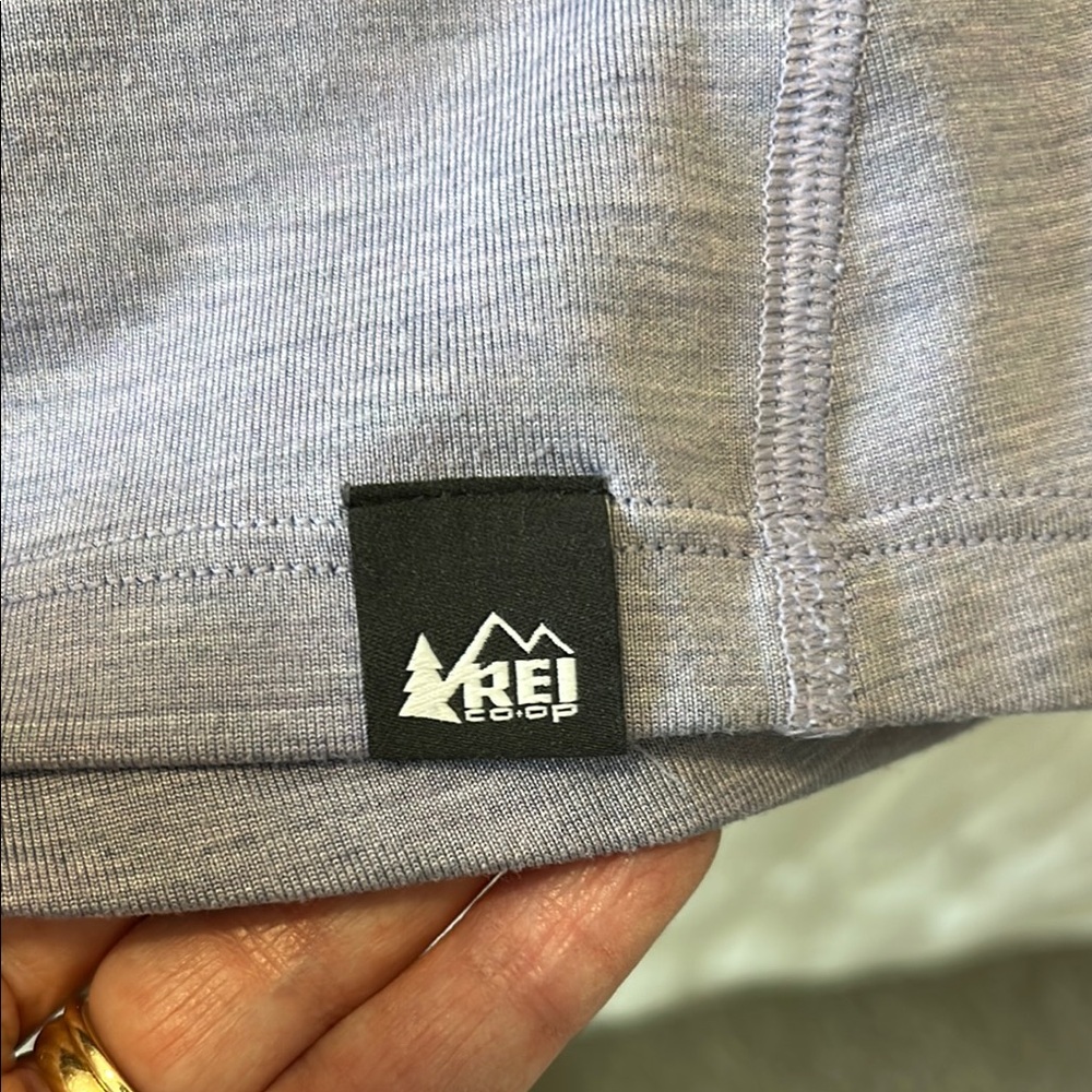REI Lavender Quarter-Zip Pullover Hiking Size Large - Picture 7 of 9